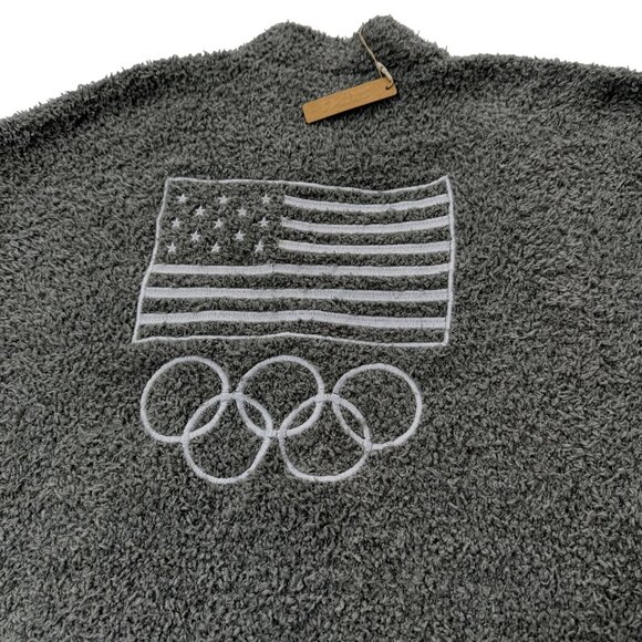 SKIMS Cozy Knit Long Robe Team USA Gray 2X/3X - Picture 6 of 11